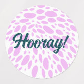 Roarsome 2e Meisjes Verjaardagsfeest Labels (Design 2)