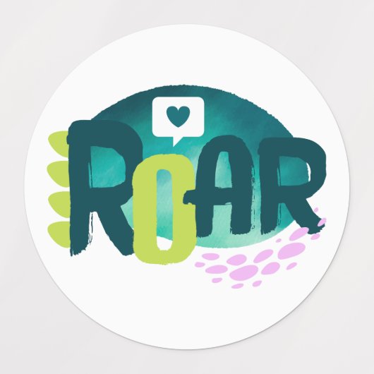 Roarsome 2e Meisjes Verjaardagsfeest Labels (Design 1)