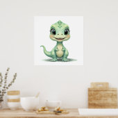Roarsome Baby Dino Print – Schattigee kinderkamer  (Keuken)