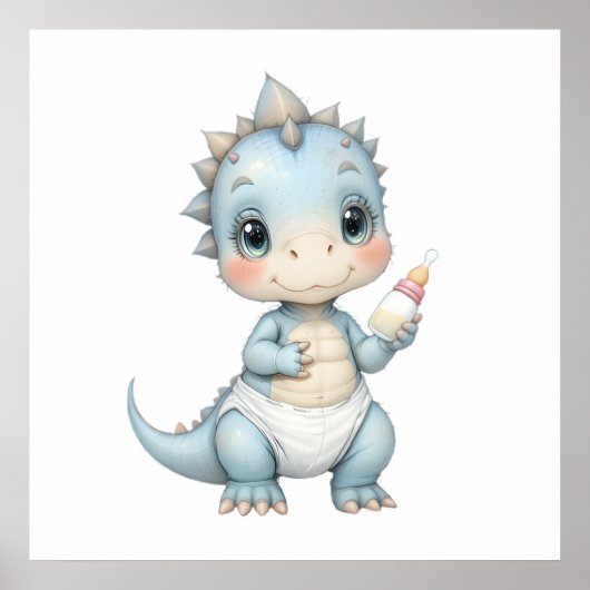 Roarsome Baby Dino Print – Schattigee kinderkamer (Voorkant)