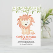 Roarsome Birthday Uitnodiging (Staand voorkant)