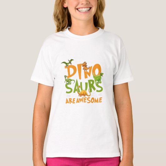Roarsome Dino Adventure - Kinder dinosaurus T-shirt (Voorkant)