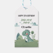 Roarsome Dino Birthday Cadeaulabel (Voorkant)