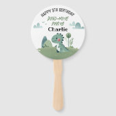 Roarsome Dino Birthday Handwaaier (Voorkant)