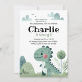 Roarsome Dino Birthday –  Kaart (Voorkant)