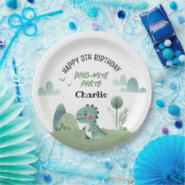 Roarsome Dino Birthday  Papieren Bordje (Feest)