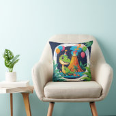 Roarsome Dino Throw Pillow Kussen (Stoel)