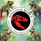 ROARSOME Dinosaur Party Papieren Bordje