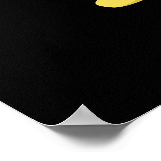 Roarsome Funny Roaring Lion Pun Dark BG Poster (Hoek)