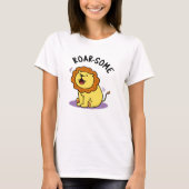 Roarsome Funny Roaring Lion Pun T-shirt (Voorkant)