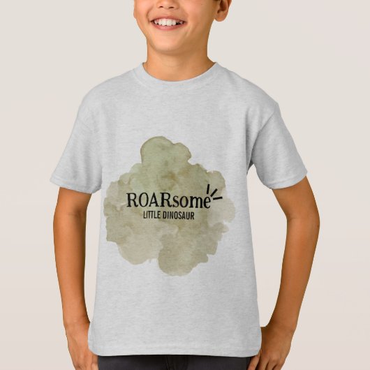 Roarsome Little Dinosaur Party T-shirt (Voorkant)