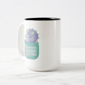 Roarsome Mamasaurus Tweekleurige Koffiemok (Voorkant links)