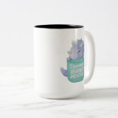 Roarsome Mamasaurus Tweekleurige Koffiemok (Voorkant rechts)