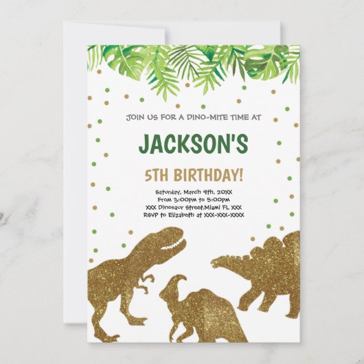 Roarsome Prehistorische Partij Kaart (Voorkant)