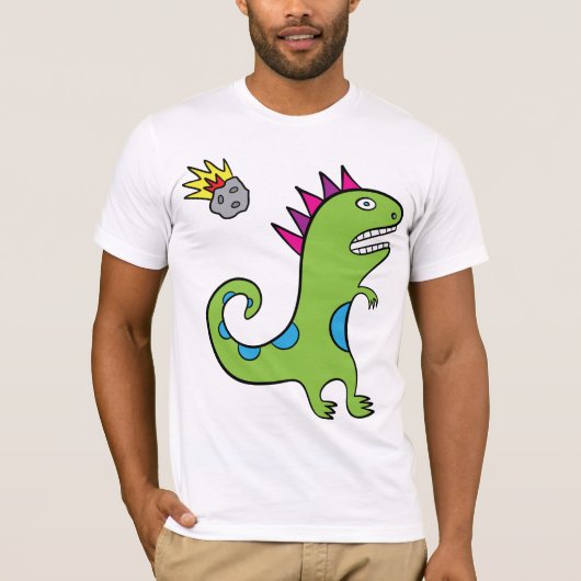 Roary the T-Rex - Mannen T-Shirt (Voorkant)