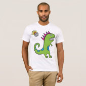 Roary the T-Rex - Mannen T-Shirt (Voorkant volledig)