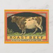  roast beef Advertisement New York Briefkaart (Voorkant)
