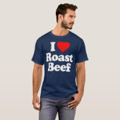 Roast Beef Love Heart Funny Birthday Gift T-shirt (Voorkant volledig)