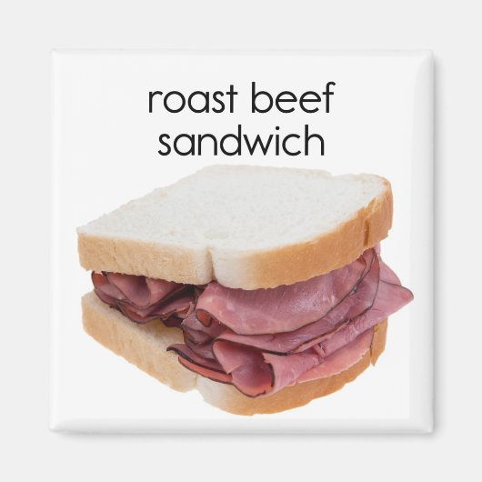 Roast Beef Sandwich Magneet (Voorkant)