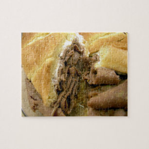 Roast beef sandwich met crèmegeit legpuzzel