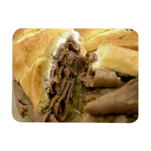 Roast beef sandwich met crèmegeit magneet (Horizontaal)