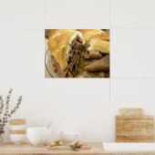 Roast beef sandwich met crèmegeit poster (Keuken)