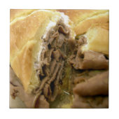 Roast beef sandwich met crèmegeit tegeltje (Voorkant)