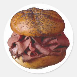 Roast Beef Sandwich Ronde Sticker