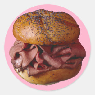 Roast Beef Sandwich Ronde Sticker