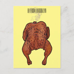 Roast cartoon illustratie briefkaart