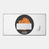 Roast cartoon illustratie bureaumat (Keyboard & Muis)