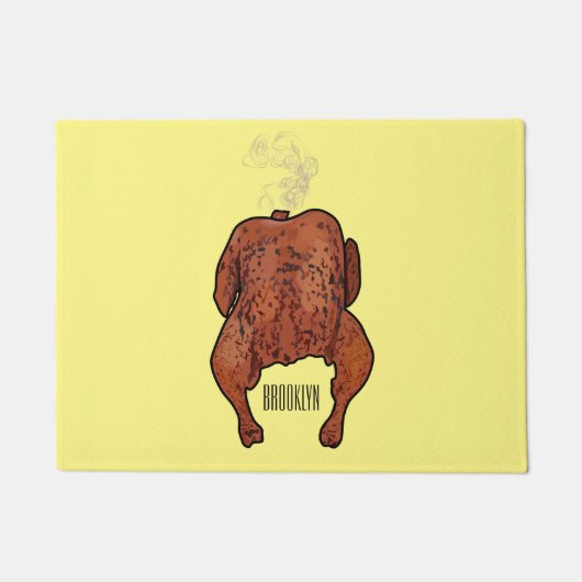Roast cartoon illustratie deurmat (Voorkant)