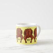 Roast cartoon illustratie espresso kop (Voorkant rechts)