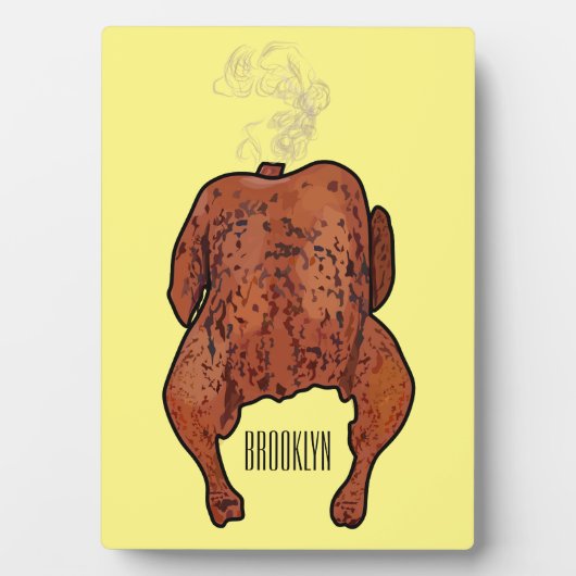 Roast cartoon illustratie fotoplaat (voorkant)
