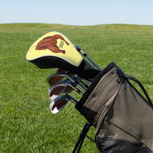 Roast cartoon illustratie golfheadcover (Insitu)