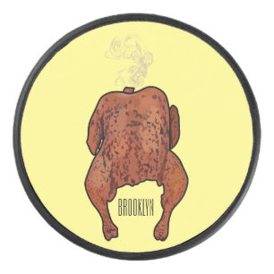 Roast cartoon illustratie hockey puck