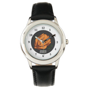 Roast cartoon illustratie horloge