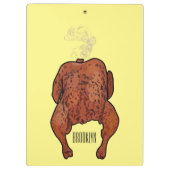 Roast cartoon illustratie klembord (Achterkant)