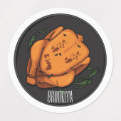 Roast cartoon illustratie labels (Design 2)