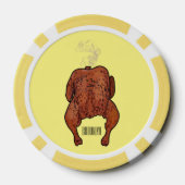 Roast cartoon illustratie poker chips (Achterkant)