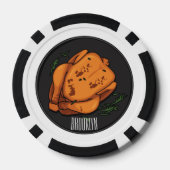 Roast cartoon illustratie poker chips (Achterkant)