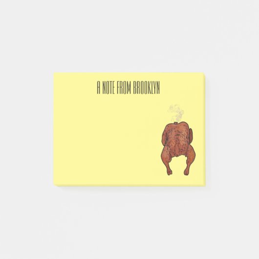Roast cartoon illustratie post-it® notes (Voorkant)