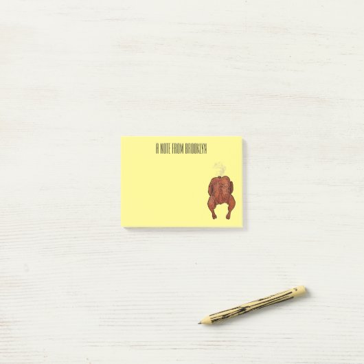 Roast cartoon illustratie post-it® notes (Op bureau)
