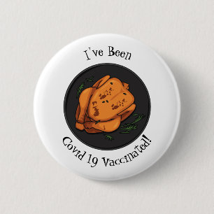 Roast cartoon illustratie ronde button 5,7 cm