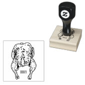Roast cartoon illustratie rubberstempel (Gestempeld)