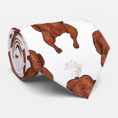 Roast cartoon illustratie stropdas (Opgerold)