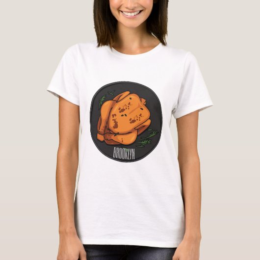 Roast cartoon illustratie t-shirt (Voorkant)