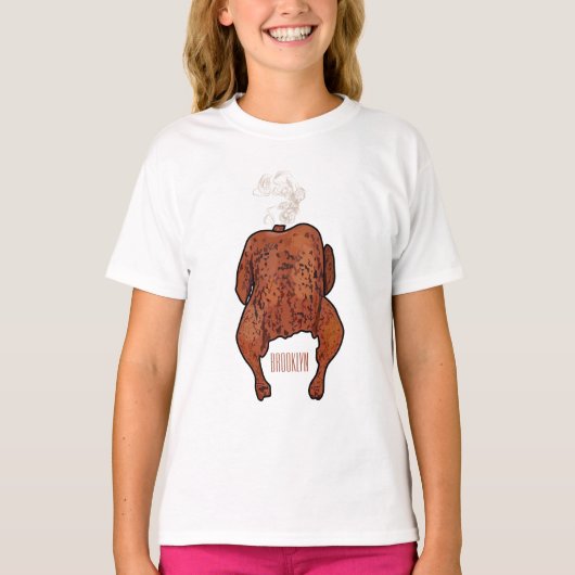Roast cartoon illustratie t-shirt (Voorkant)