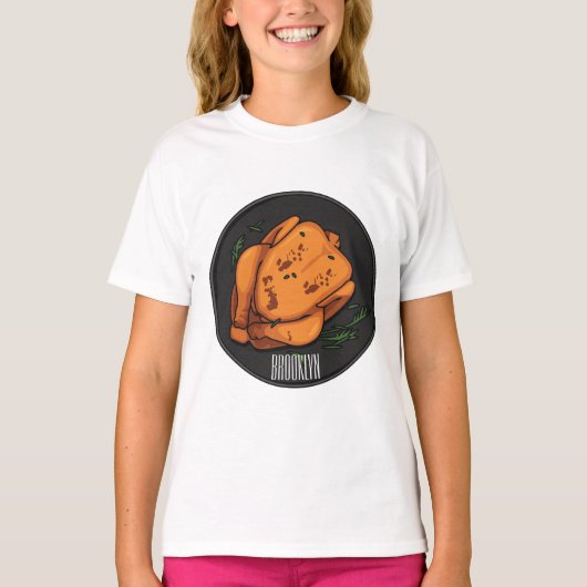 Roast cartoon illustratie t-shirt (Voorkant)