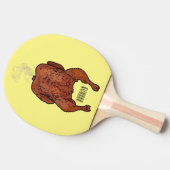 Roast cartoon illustratie tafeltennisbatje (Zijkant)